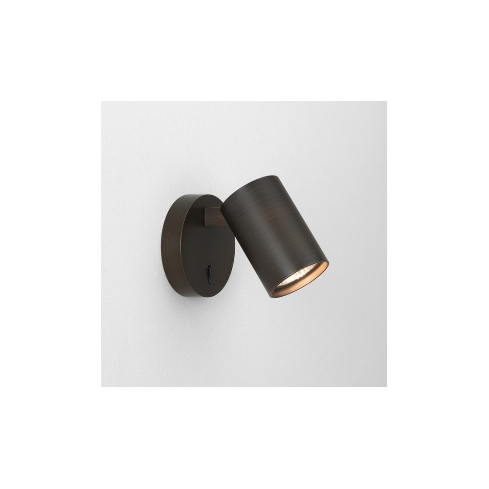 Ascoli Bronze Switched Single LED Spotlight