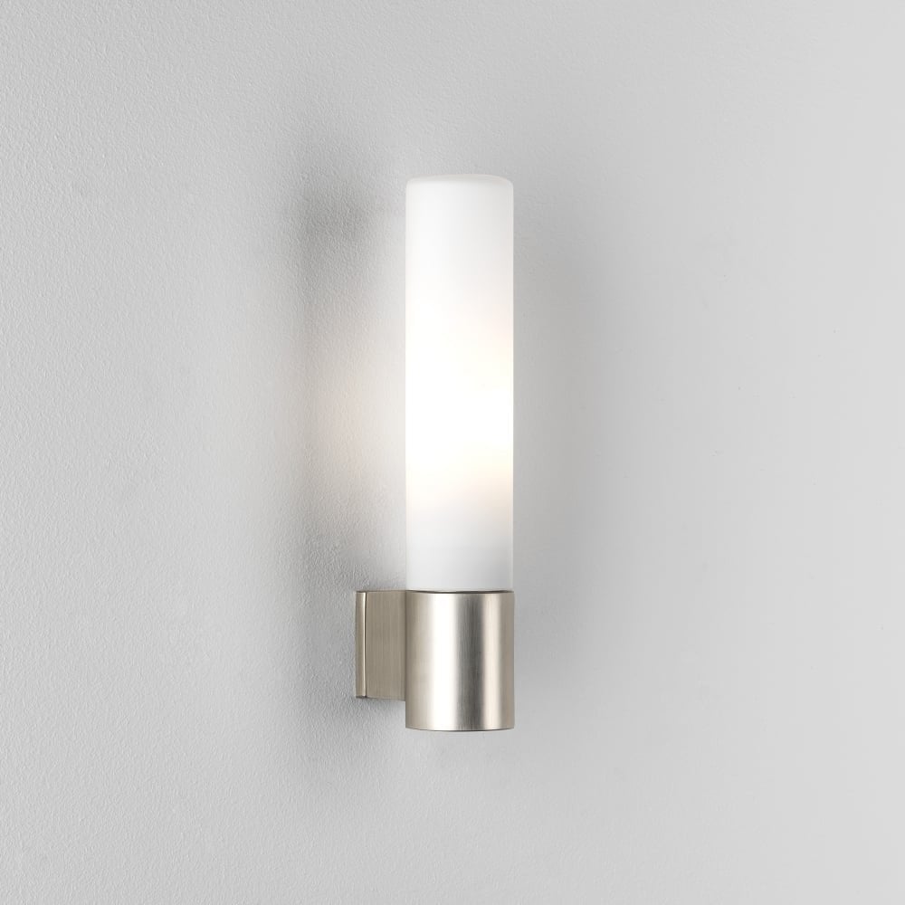 Bari Modern Matte Nickel Bathroom Wall Light