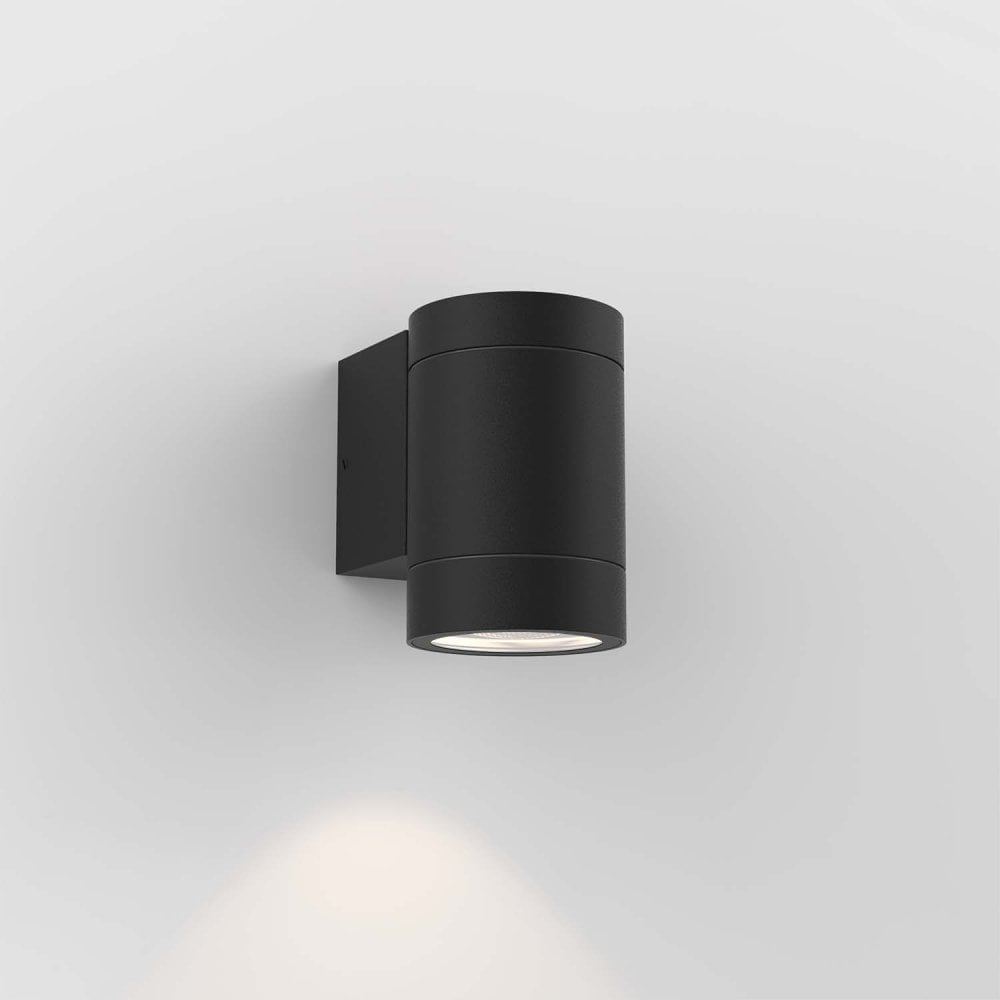 Textured Black Modern Outdoor Wall Light - Dartmouth Style