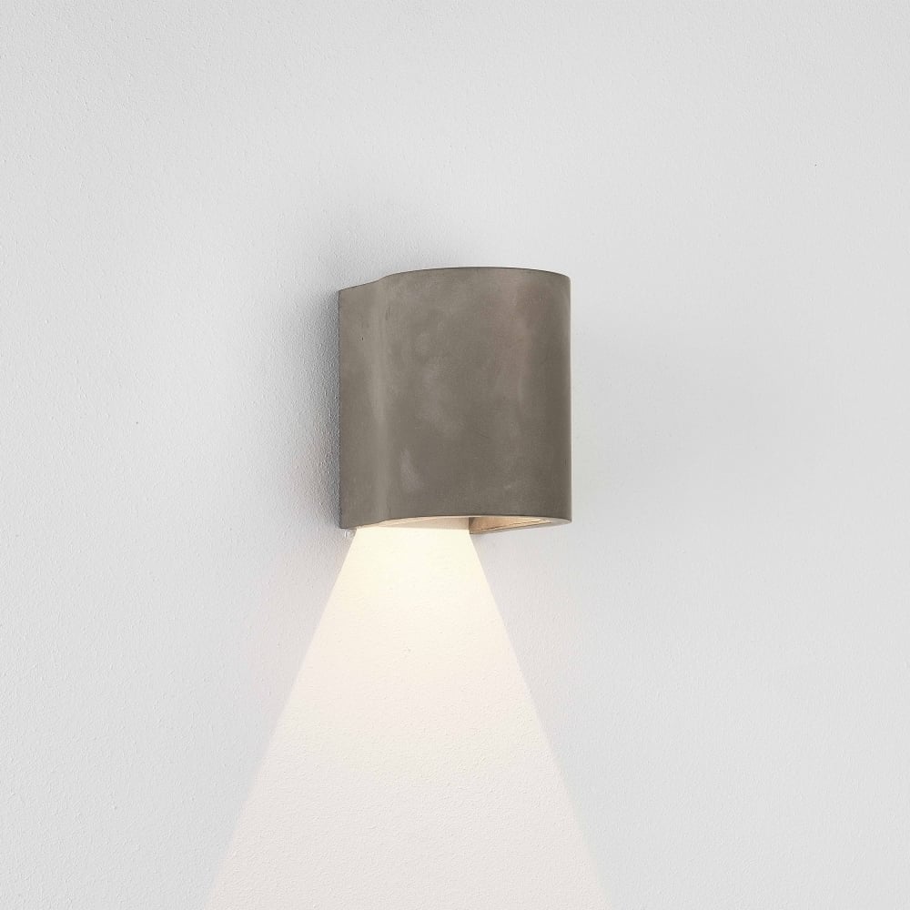 Sleek Concrete LED Wall Sconce by Astro