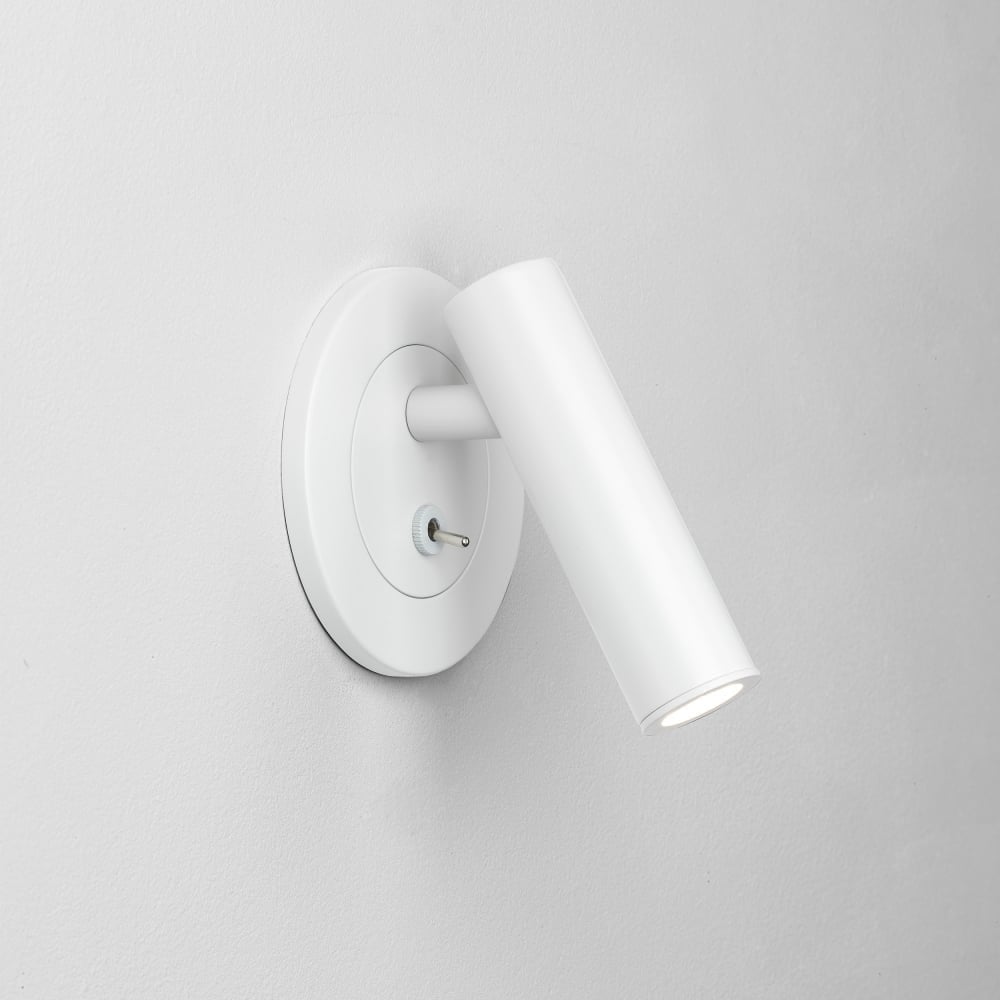 Enna Recess Wall-Mounted LED Spotlight in Matt White