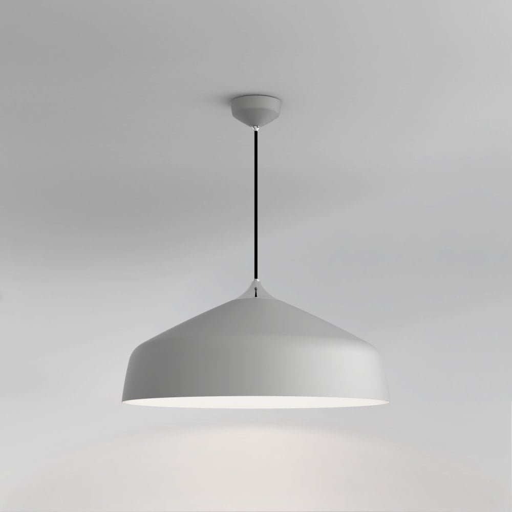Sleek Ginestra 500 Pendant Light in Soft Grey Finish