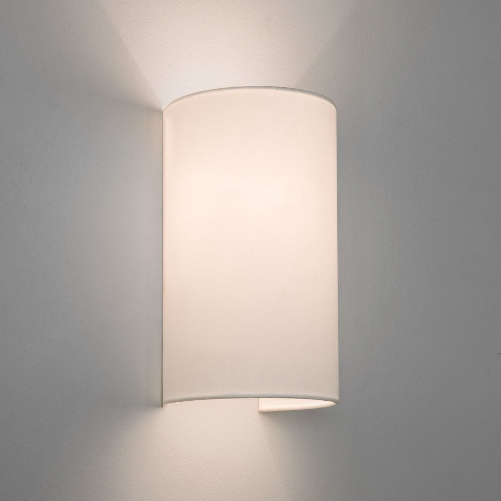 Ios 250 Elegant White Fabric Wall Light Shade