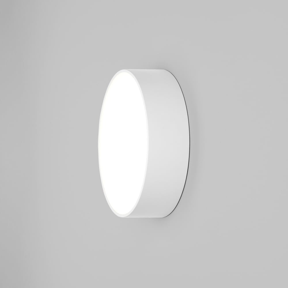Kea Round 250 Outdoor LED Light - Wall/Ceiling Fixture in Textured White