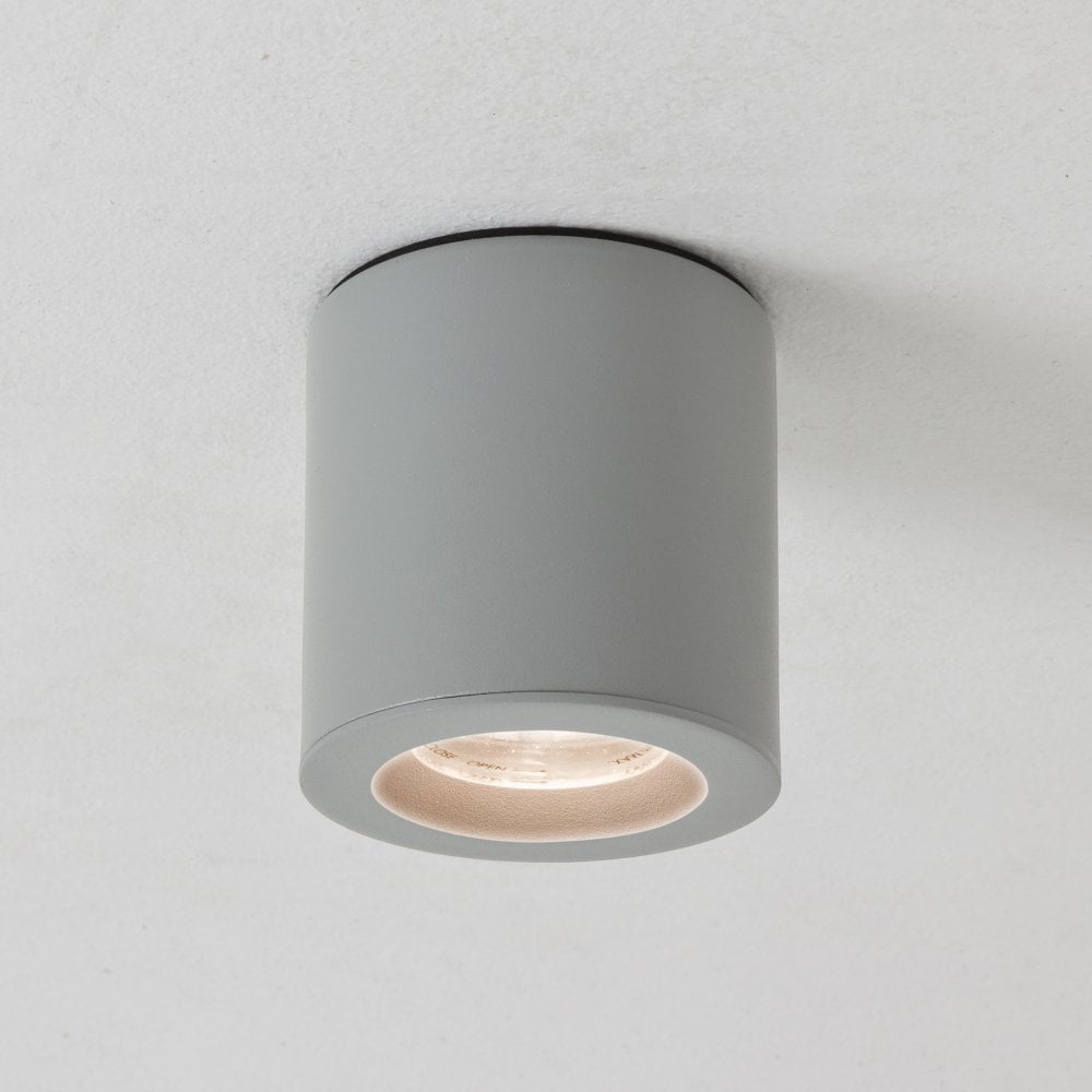 Elegant Textured Grey Kos Bathroom Ceiling Downlight