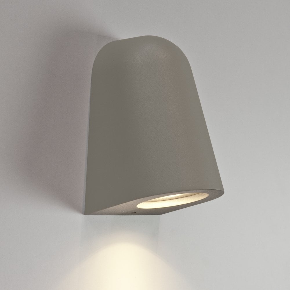 Weathered Grey Outdoor Wall Light Fixture