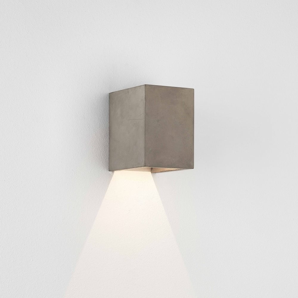 Contemporary Oslo 120 Concrete LED Outdoor Wall Light