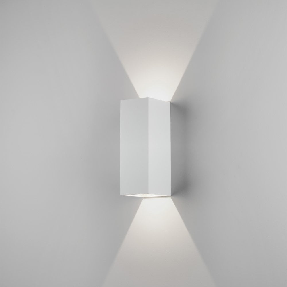 Oslo 255 Textured White LED Wall Light