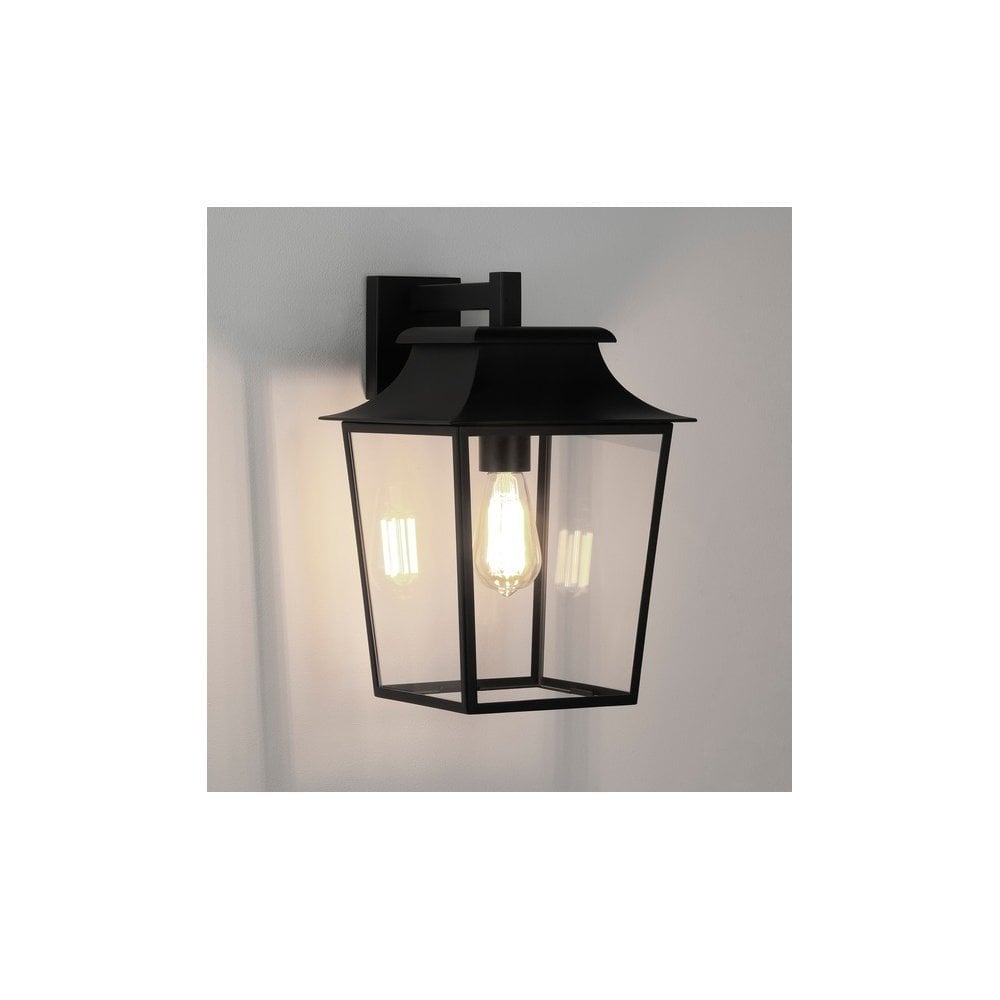 Richmond Textured Black Outdoor Wall Lantern