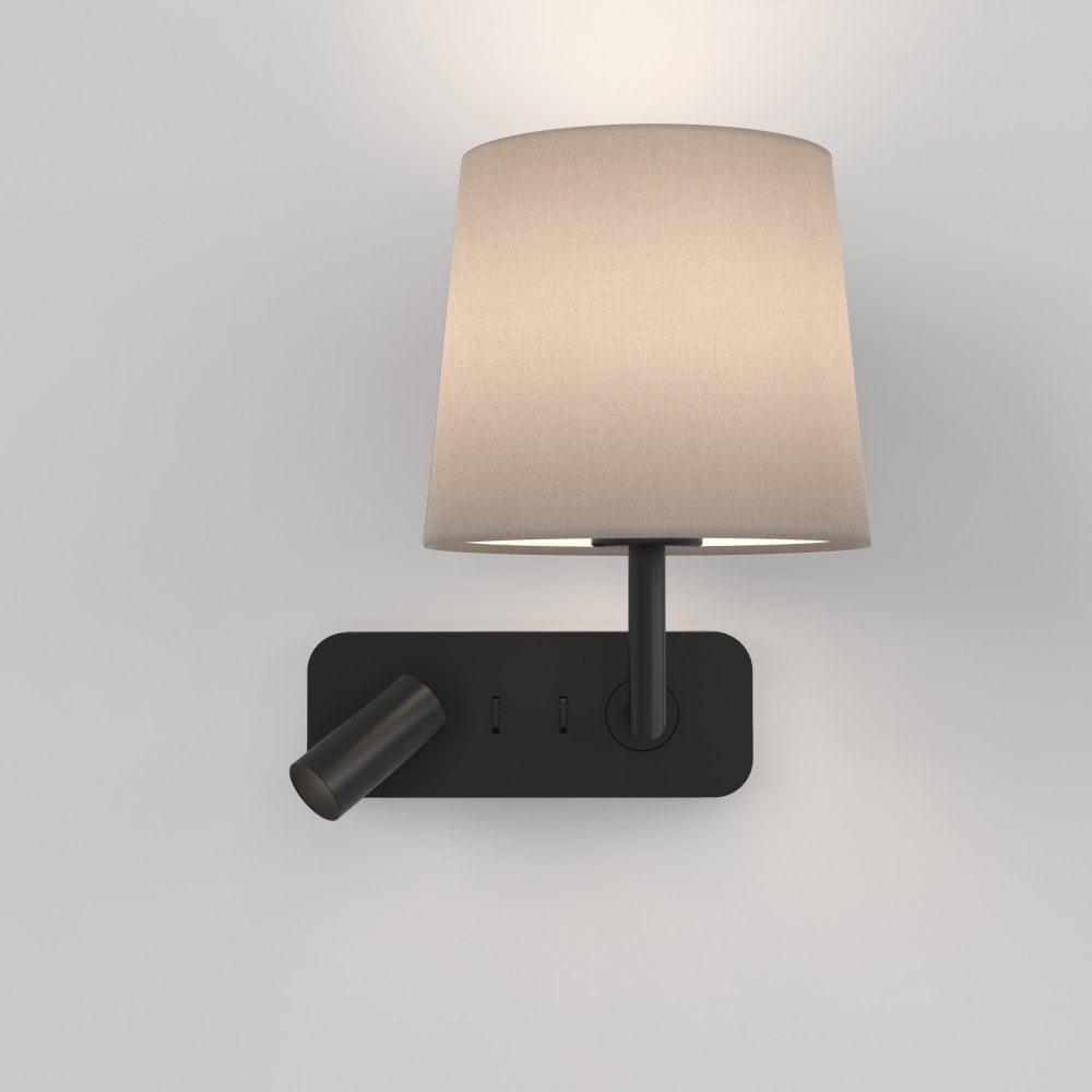 Dual LED Wall Light in Matte Black Finish