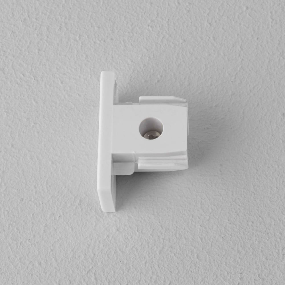 White Track Lighting End Cap by Astro Lighting