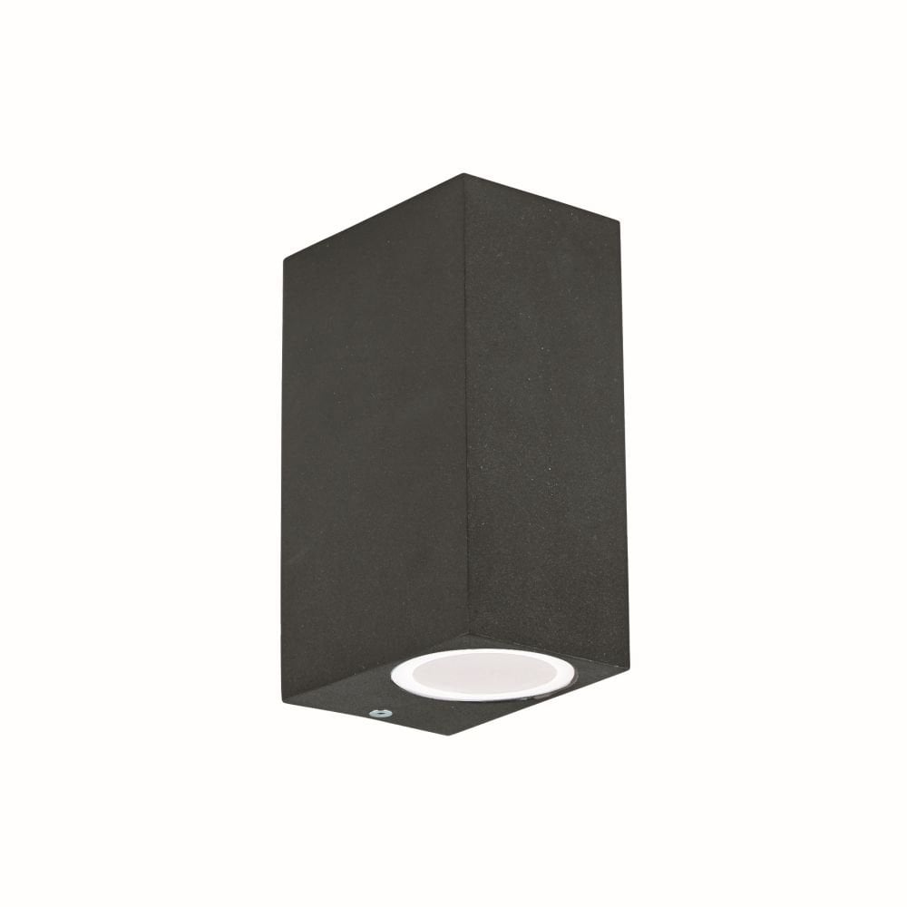 Sleek Anthracite Twin LED Wall Light - Indoor/Outdoor Elegance
