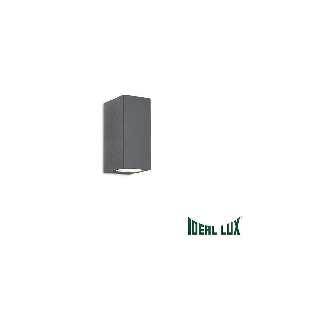 Sleek Anthracite Twin LED Wall Light - Indoor/Outdoor Elegance