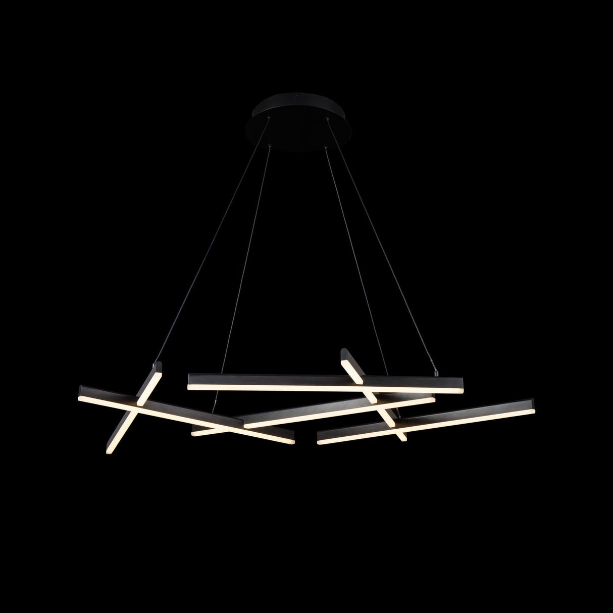 Sleek Black Modern Ceiling Pendant Light Fixture 75W