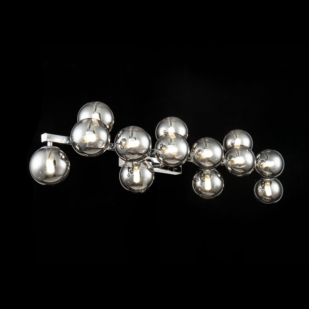 Contemporary Chrome Wall Light Fixture 13 x 28W G9
