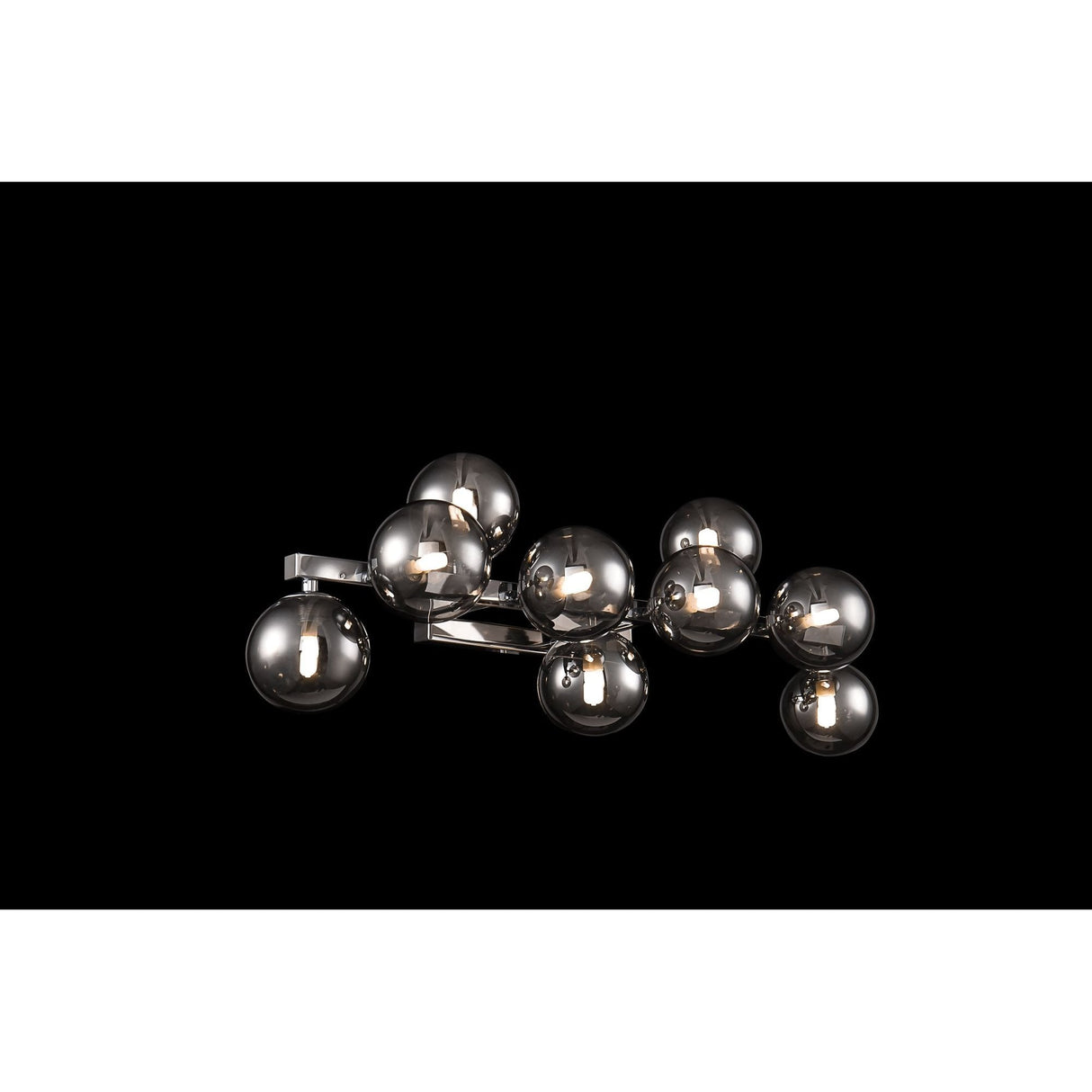 Sleek Chrome Dallas Wall Lamp with Glass Accents - 9 x 28W G9