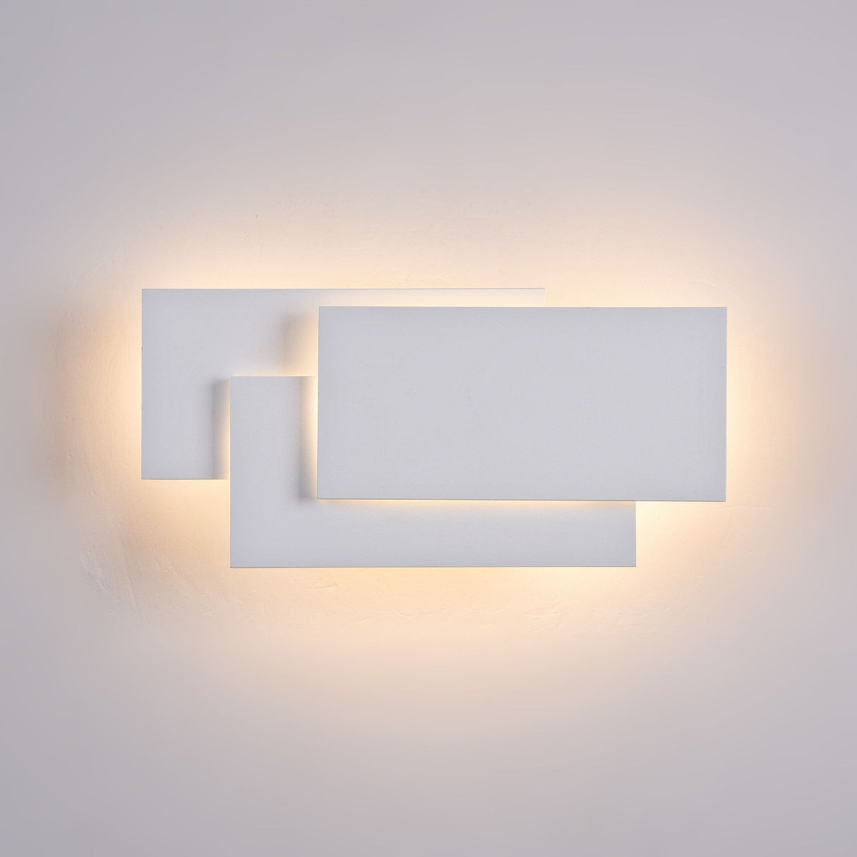 Contemporary White Metal Wall Light 12W