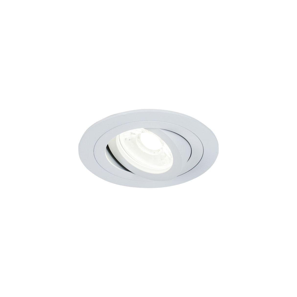 Sleek White Aluminum Downlight - GU10 50W