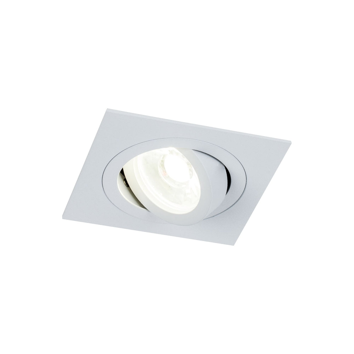 Sleek White Aluminum Downlight Fixture with GU10 Compatibility