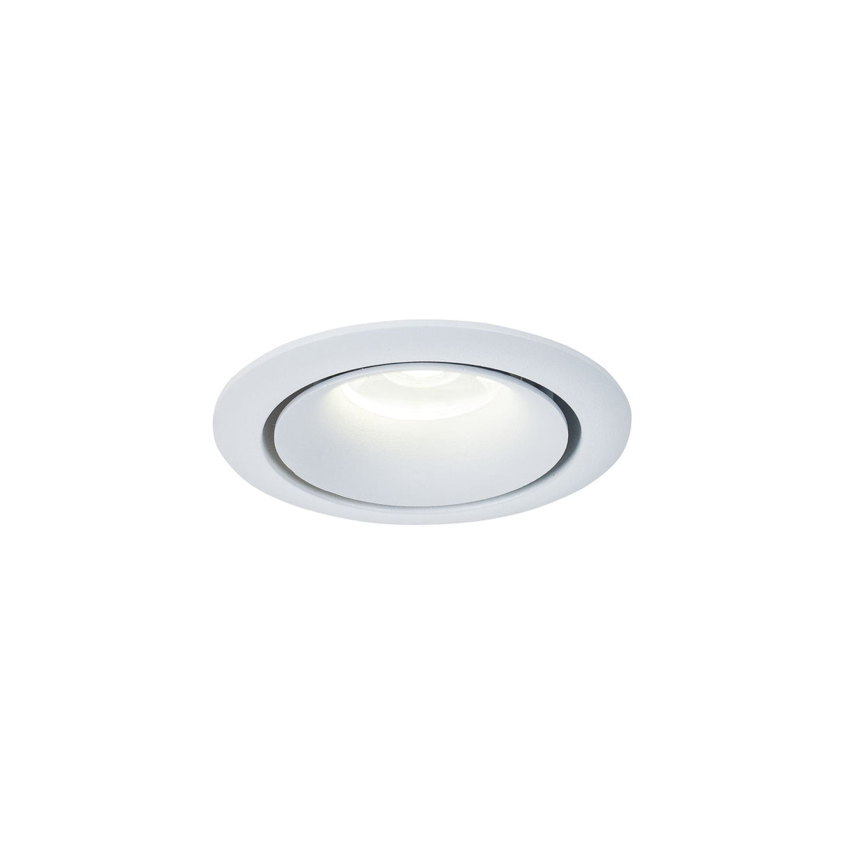 Sleek White Aluminum Downlight - 1 x 50W GU10 Bulb