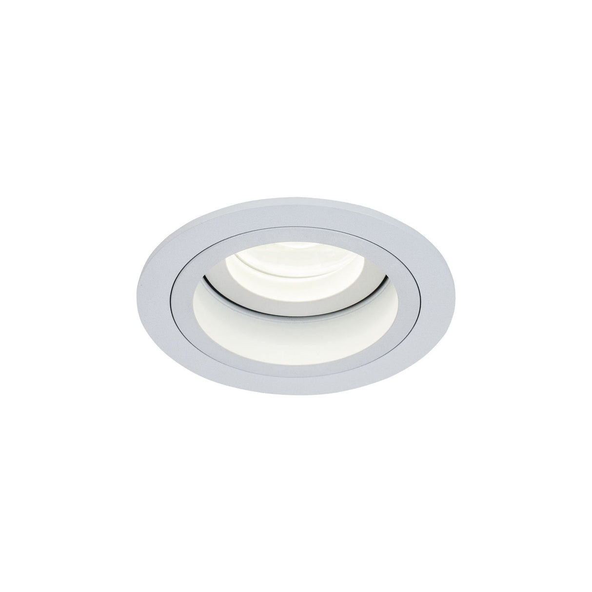 Sleek White Aluminum Downlight Fixture - GU10 50W