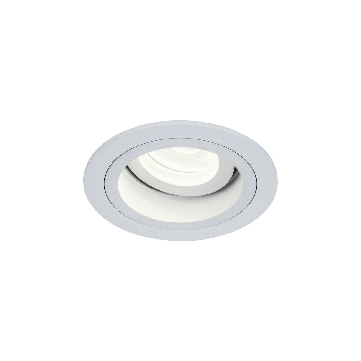 Sleek White Aluminum Downlight Fixture - GU10 50W