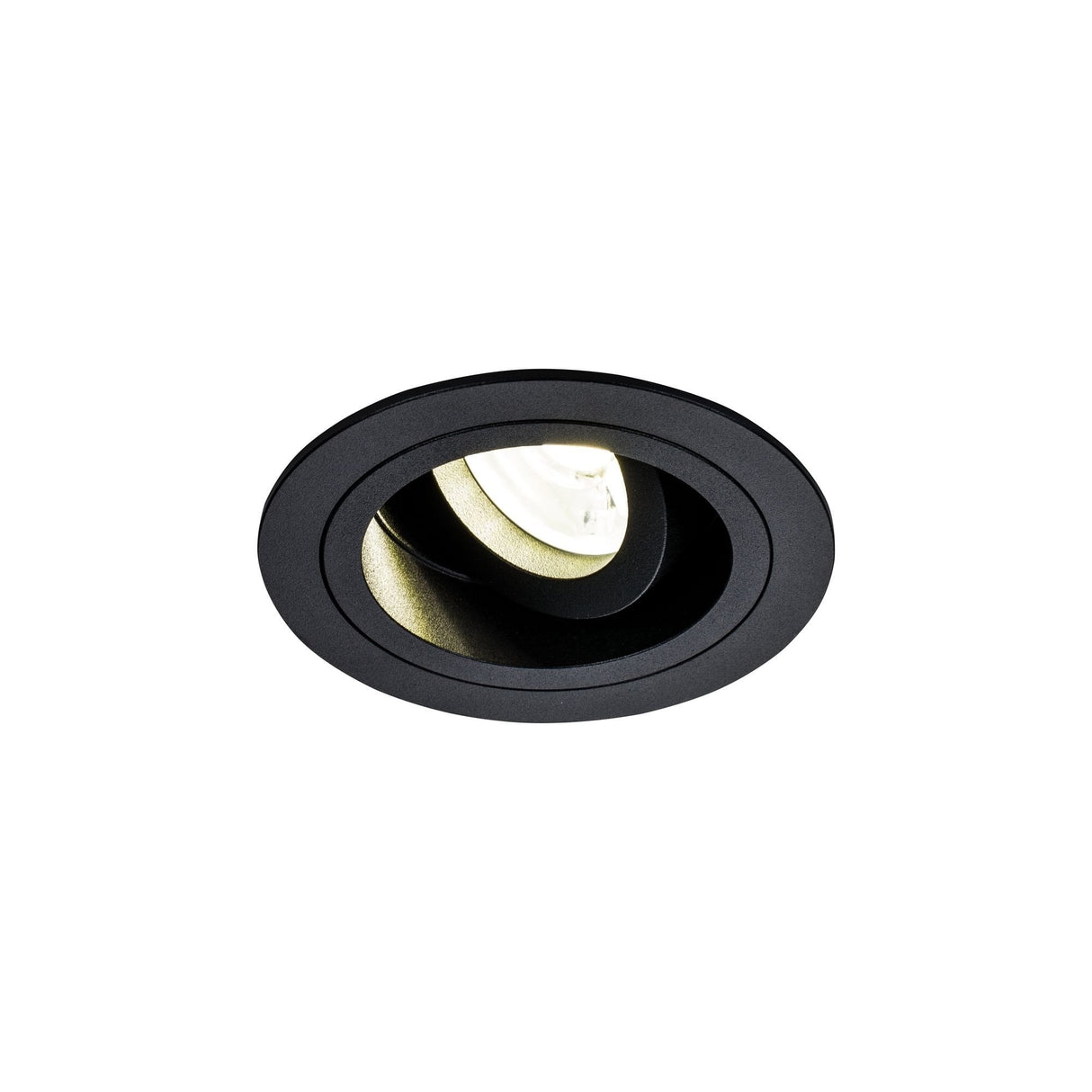 Sleek Black Aluminum Downlight - 50W GU10 Bulb