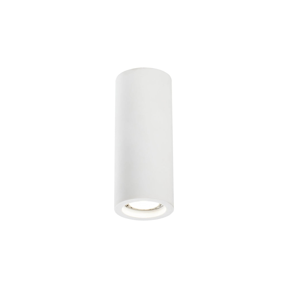 Sleek White Plaster Ceiling Pendant Lamp - GU10 30W