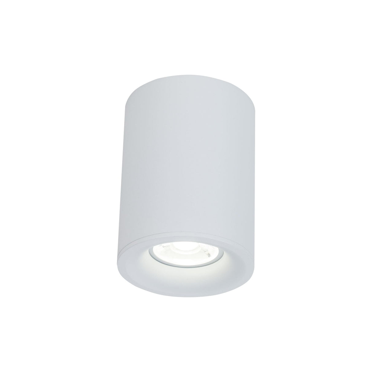 Sleek White Alfa Ceiling Light with Aluminum Finish