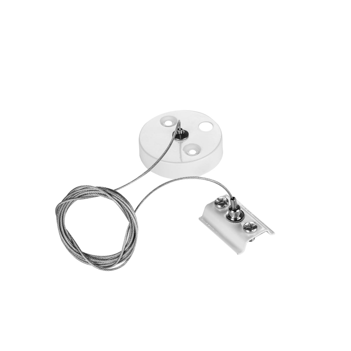 Sleek White Cable Suspension Track Accessory