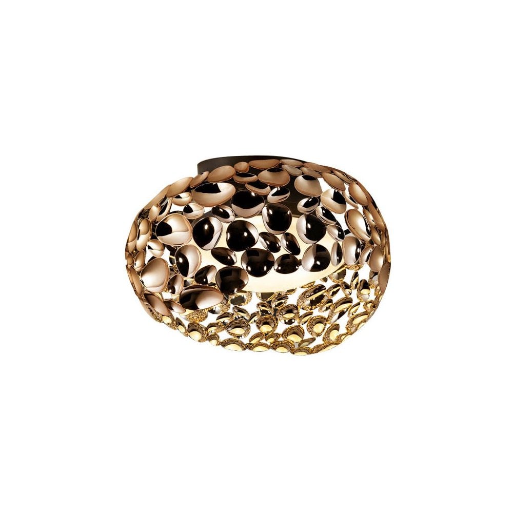 Narisa Chrome & Opal 5-Light Ceiling Lamp 47 x 28 cm