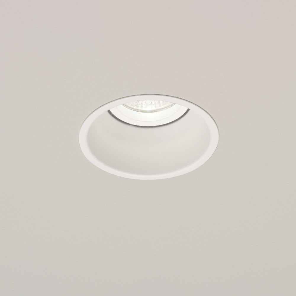 Sleek Minima GU10 Recessed Ceiling Downlight in White Finish