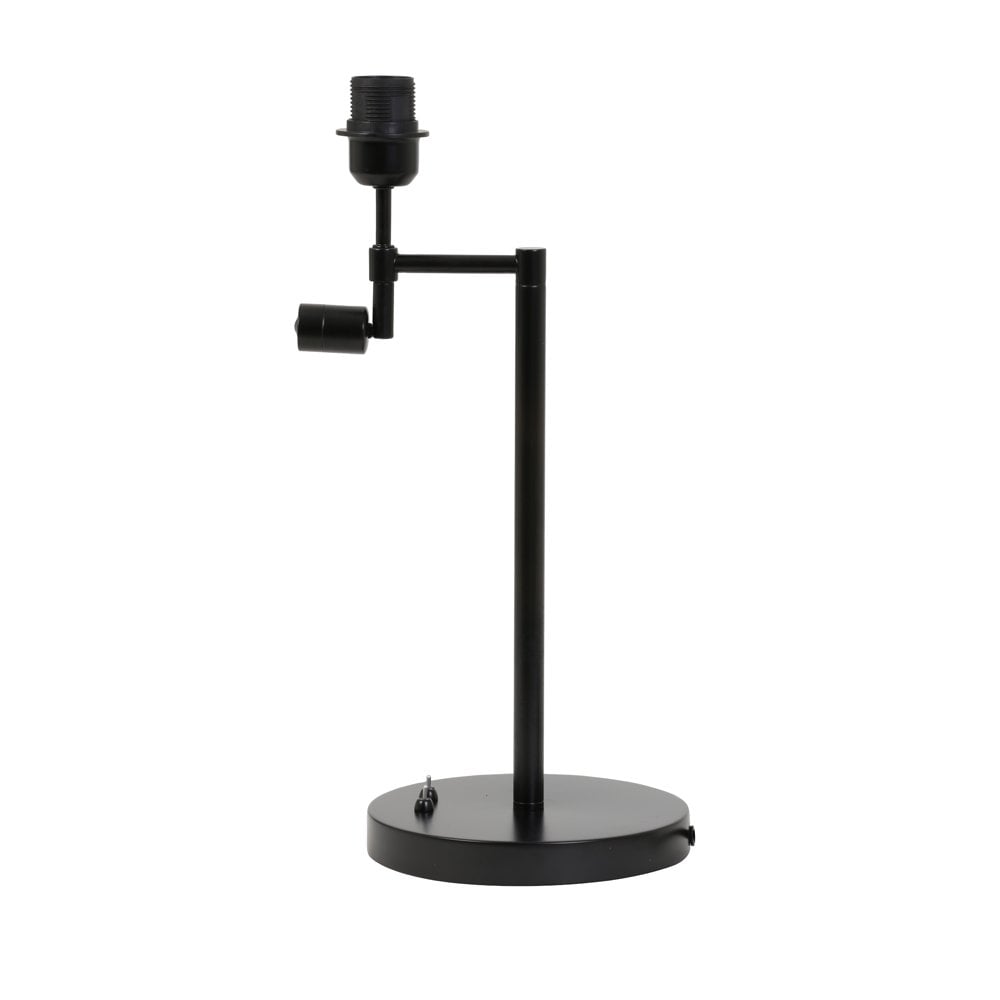 Matt Black Montana Table Lamp Base with Integrated LED Reading Light