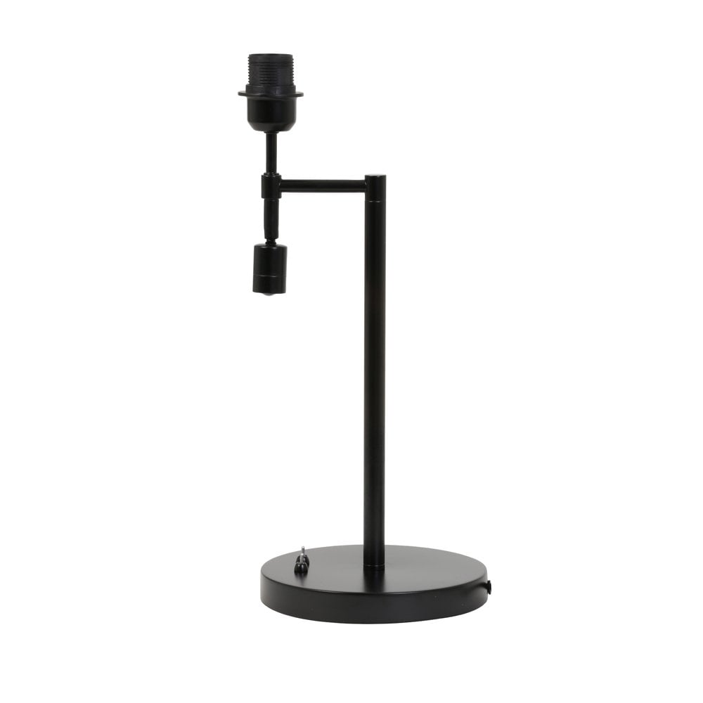 Matt Black Montana Table Lamp Base with Integrated LED Reading Light