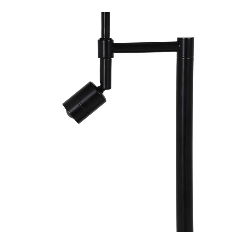 Matt Black Montana Table Lamp Base with Integrated LED Reading Light