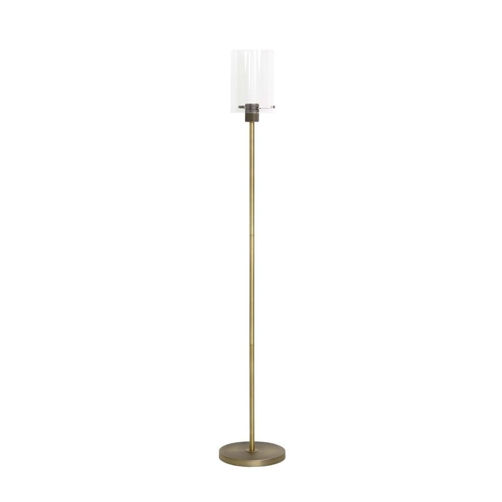 Vancouver Heritage Brass Glass Floor Lamp