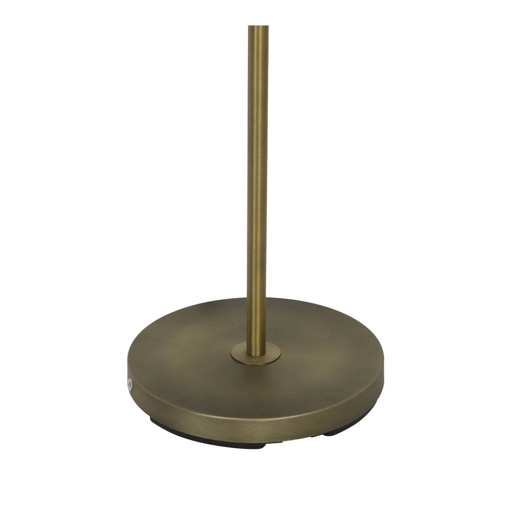 Vancouver Heritage Brass Glass Floor Lamp