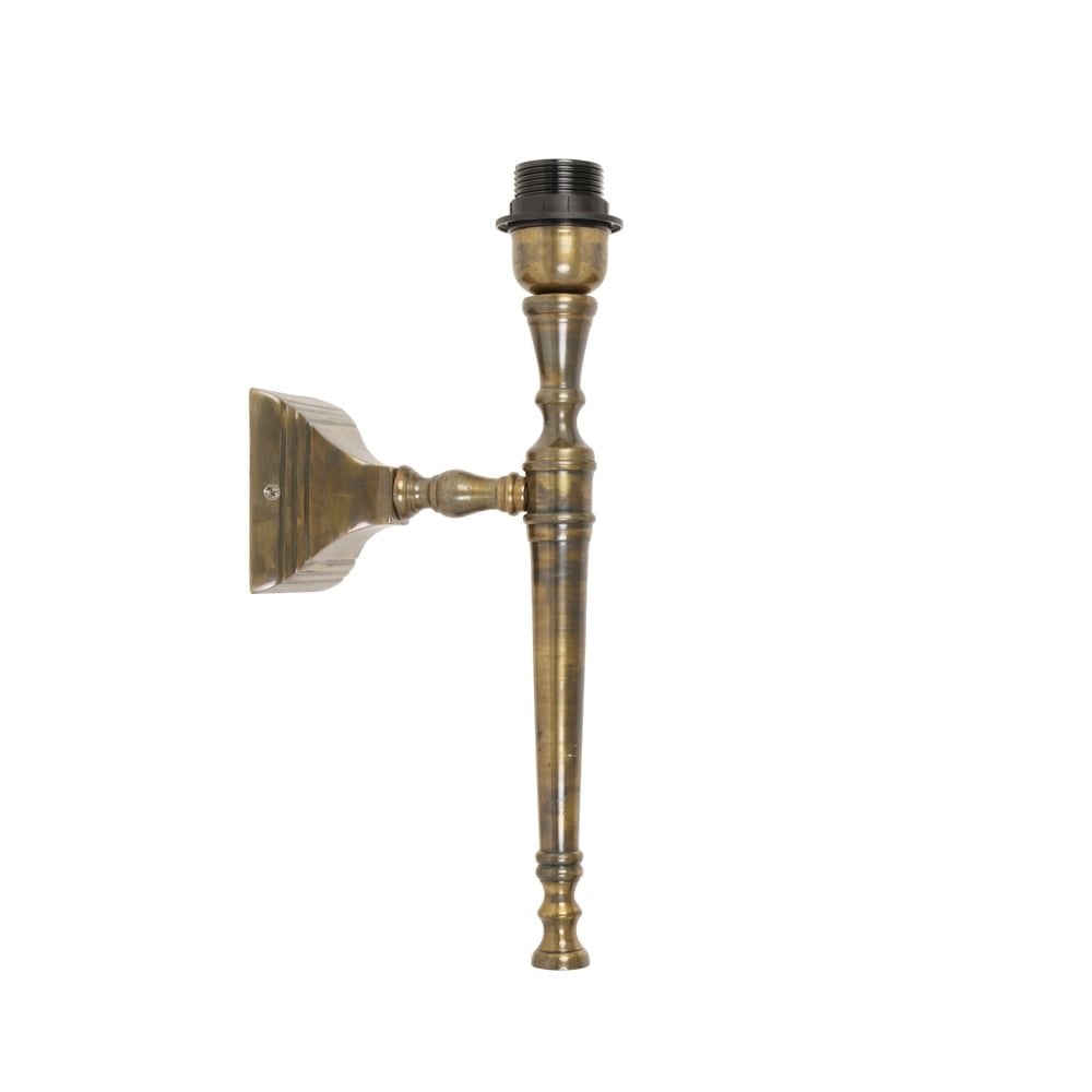 Antique Brass Square Wall Lamp - Delhi Collection