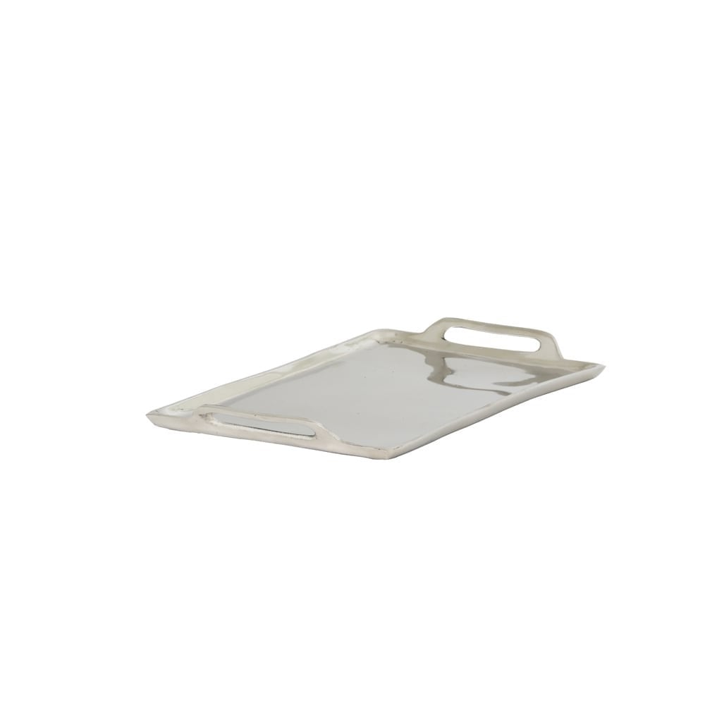 Nibe Elegance Silver Rectangle Tray - 18x30cm