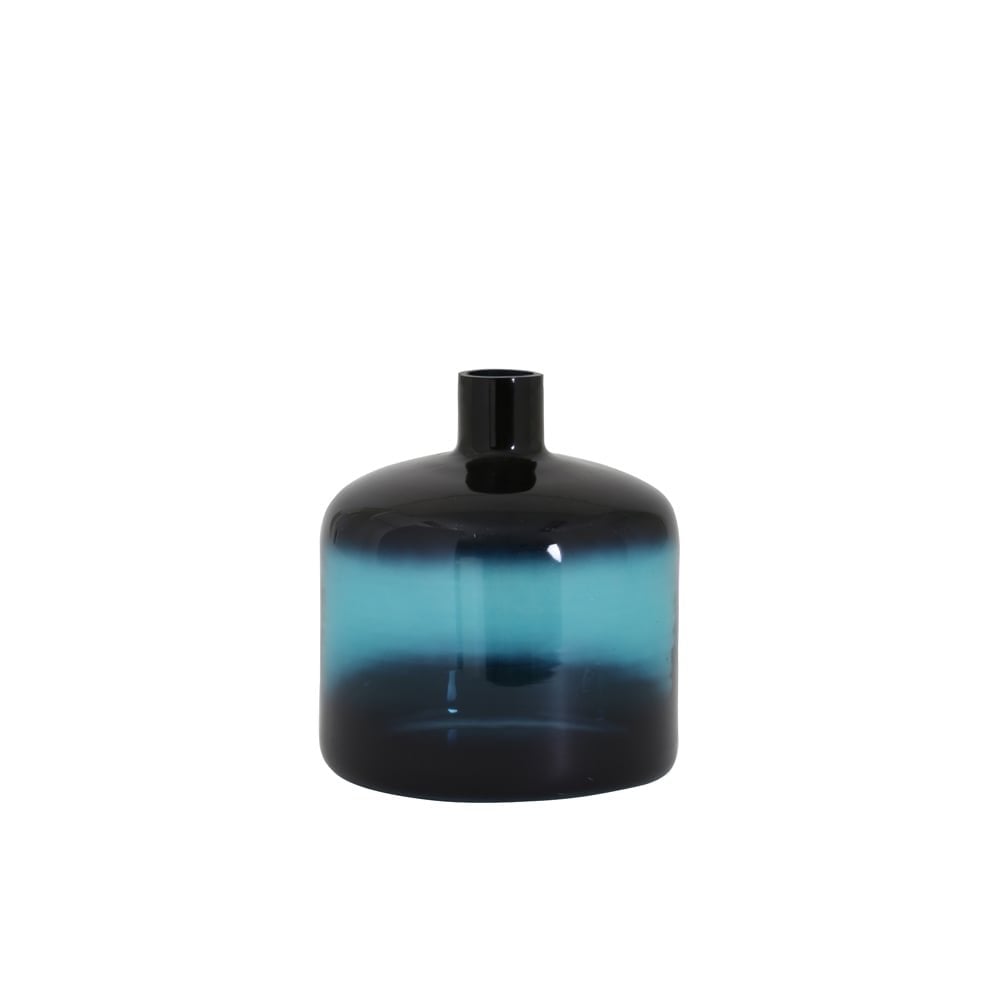 Elegant Blue Barinas Glass Vase - 20cm