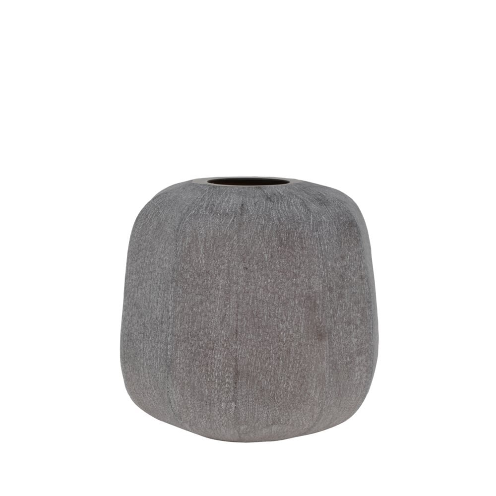 Elegant Dark Brown Glass Vase - 33x32 cm