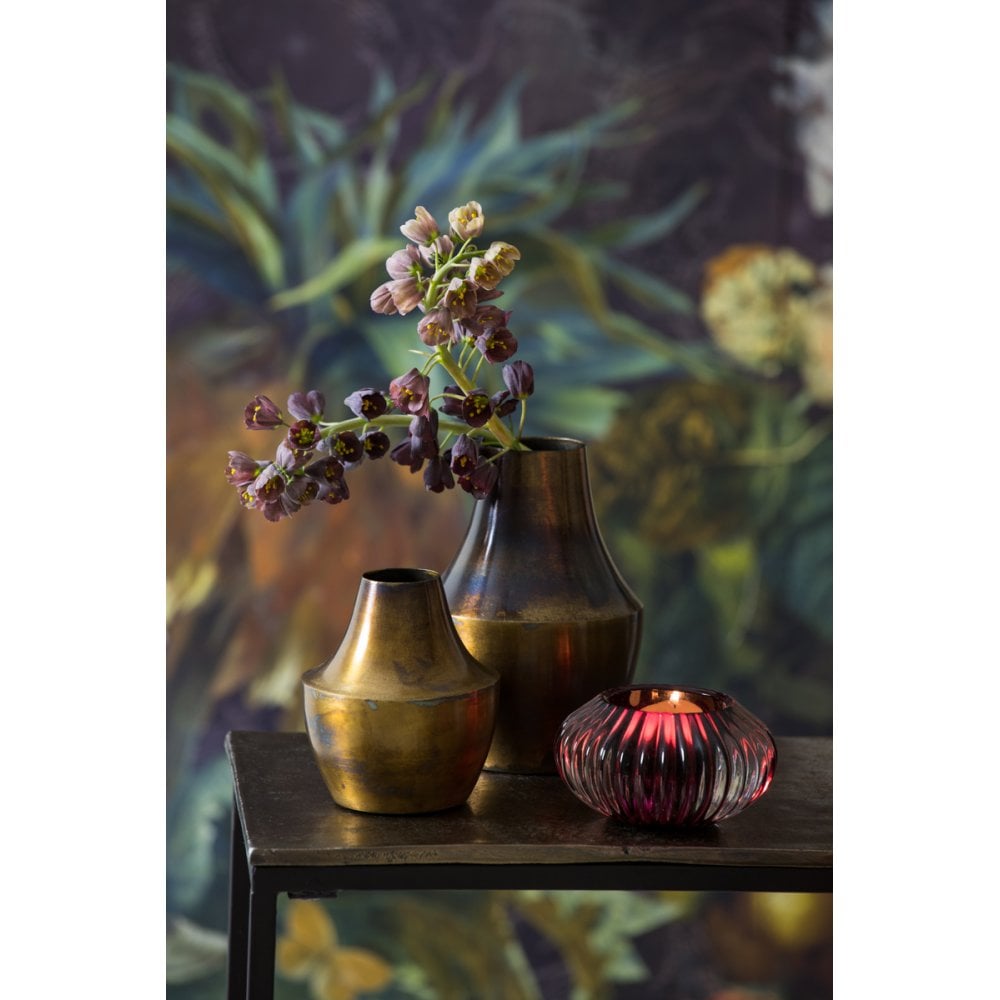 Bronze Rosé Vodia Vase - 10x11.5cm Decor Piece