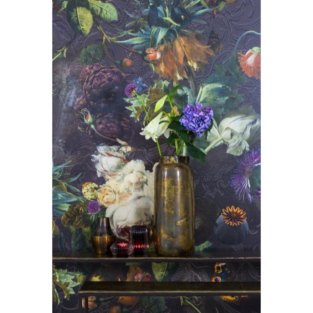 Fiery Rosé Bronze Round Metal Vase - 12x17cm Vodia Collection