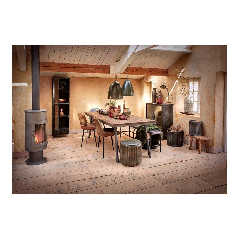 Rustic Rimini Wooden Candle Holder - 30cm Height