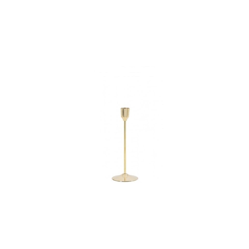 Gold Serla Metal Candle Holder - 7.5x20.5cm