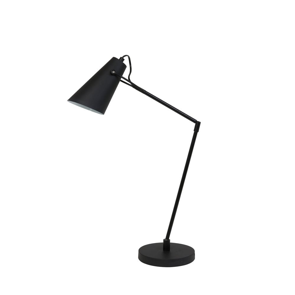 Elegant Black and White BORRE Desk Lamp, 76.5x18x89.5 cm
