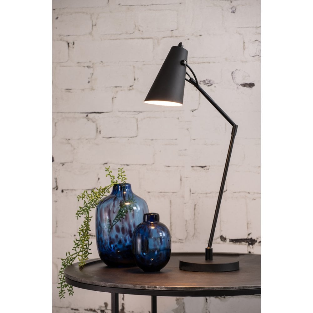 Elegant Black and White BORRE Desk Lamp, 76.5x18x89.5 cm