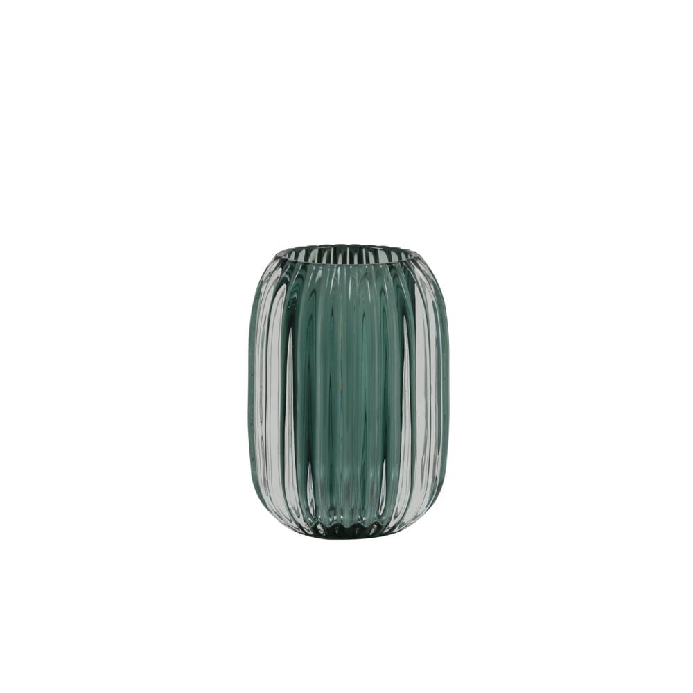 Emerald Harmony Tealight – Elegant Glass Candle Holder