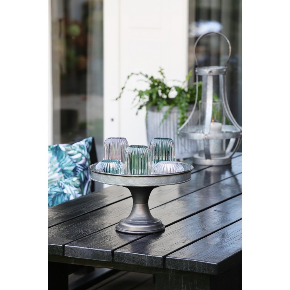 Emerald Harmony Tealight – Elegant Glass Candle Holder
