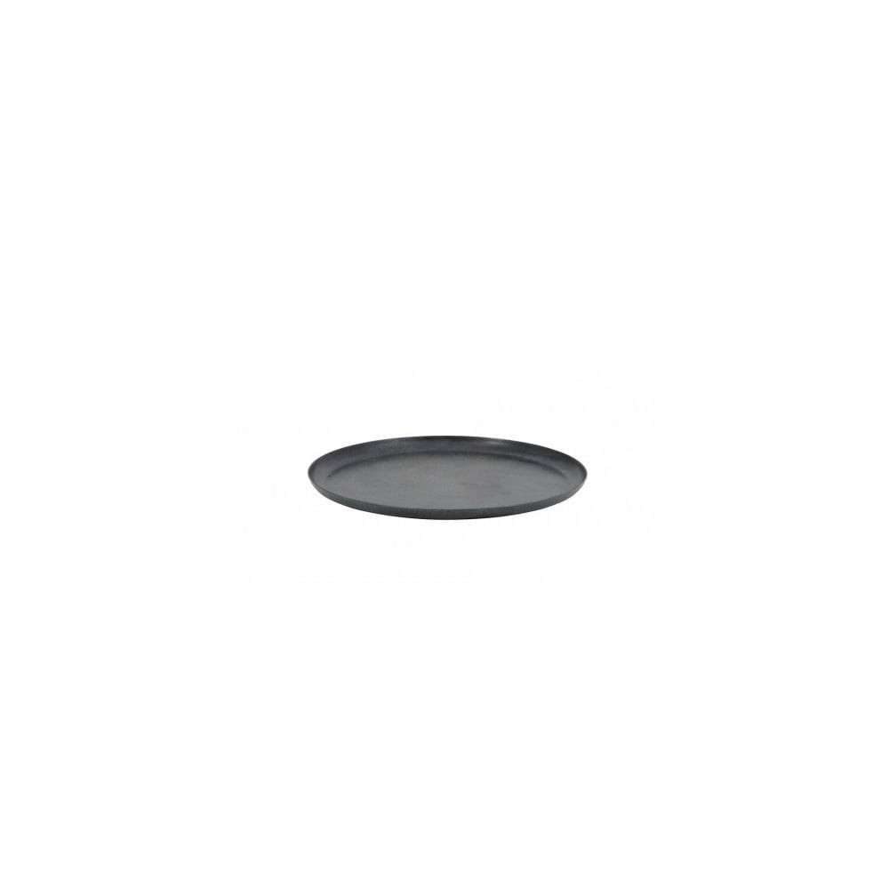 Heroya Rustic Black Round Tray